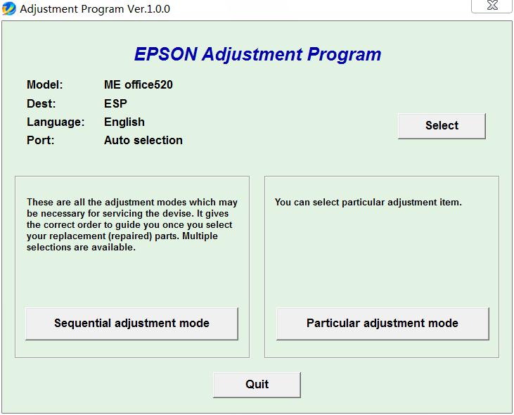 ������Epson ME OFFICE 520 ����ͼ